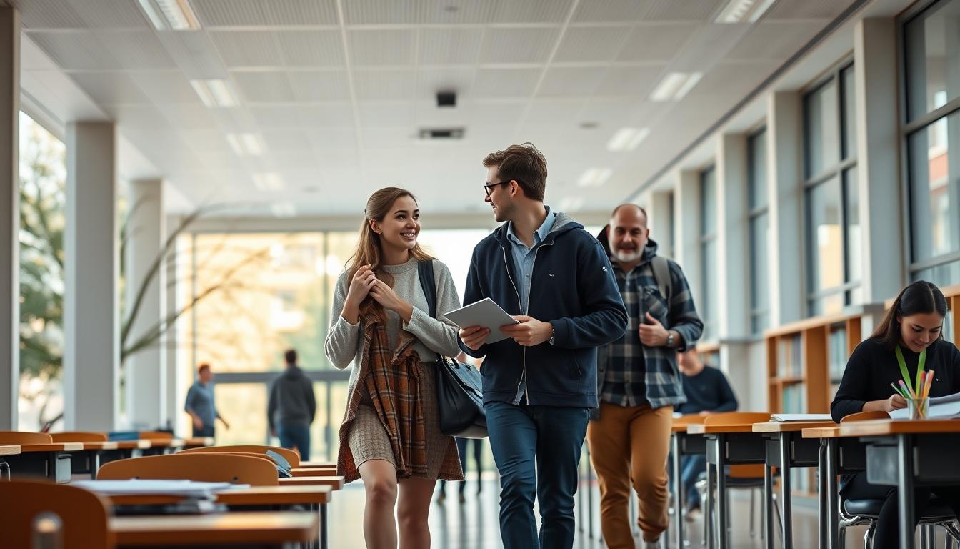 Student developing practical and academic skills